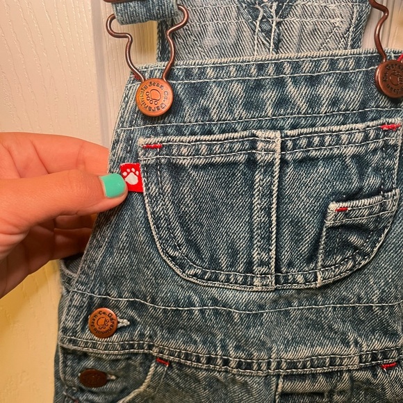 Vintage Garanimals Kids Denim Overalls Size 18 Months - Picture 2 of 7